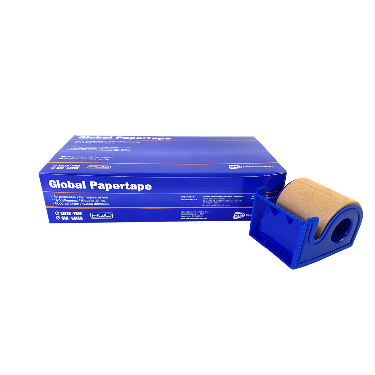 TELA ADHESIVA, PAPEL MICROPOROSA 5CM COLOR PIEL - LA UNIDAD - 1