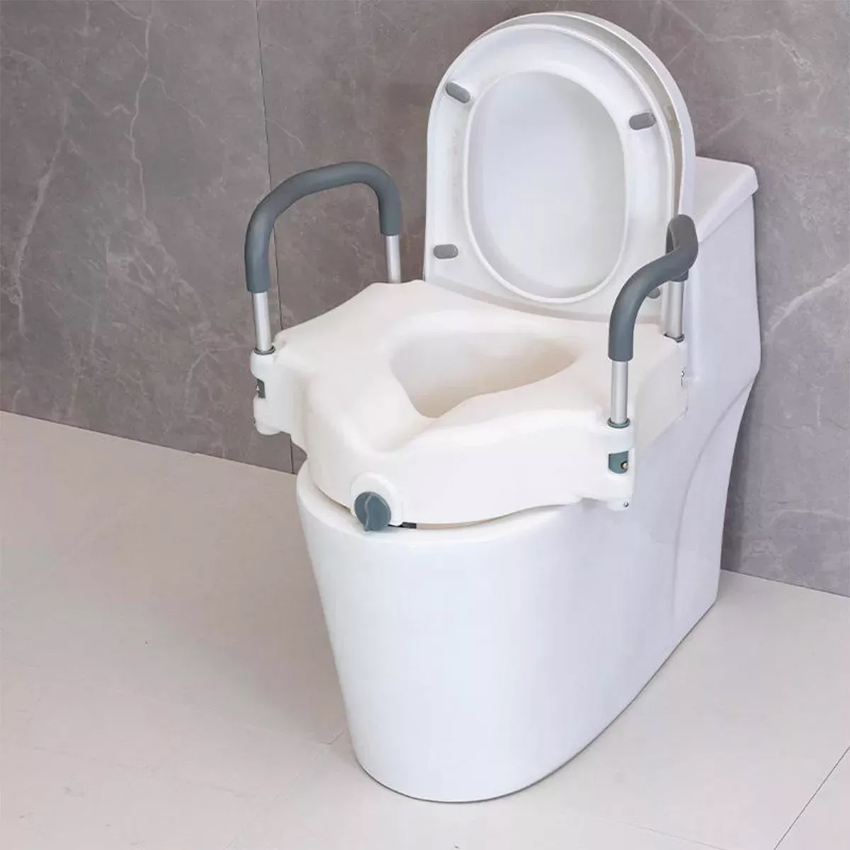 CHATA ALZA BAÑO APOYA BRAZOS DESMONTABLES PORTÁTIL - 3