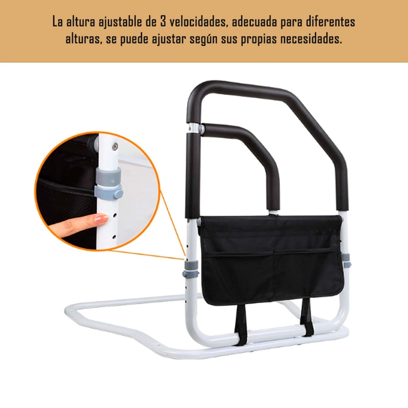 BARANDA BARRA SEGURIDAD CAMA ADULTO MAYOR DOBLE AGARRE - 7