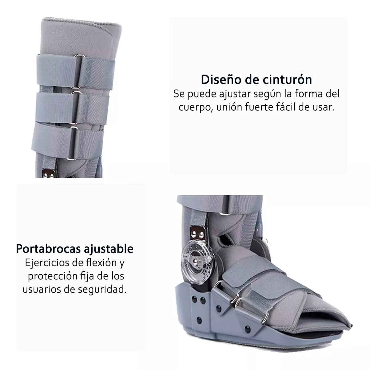 BOTA ORTOPEDICA CON MECANISMO ROM ANGULO REGULABLE ONEDER - 4