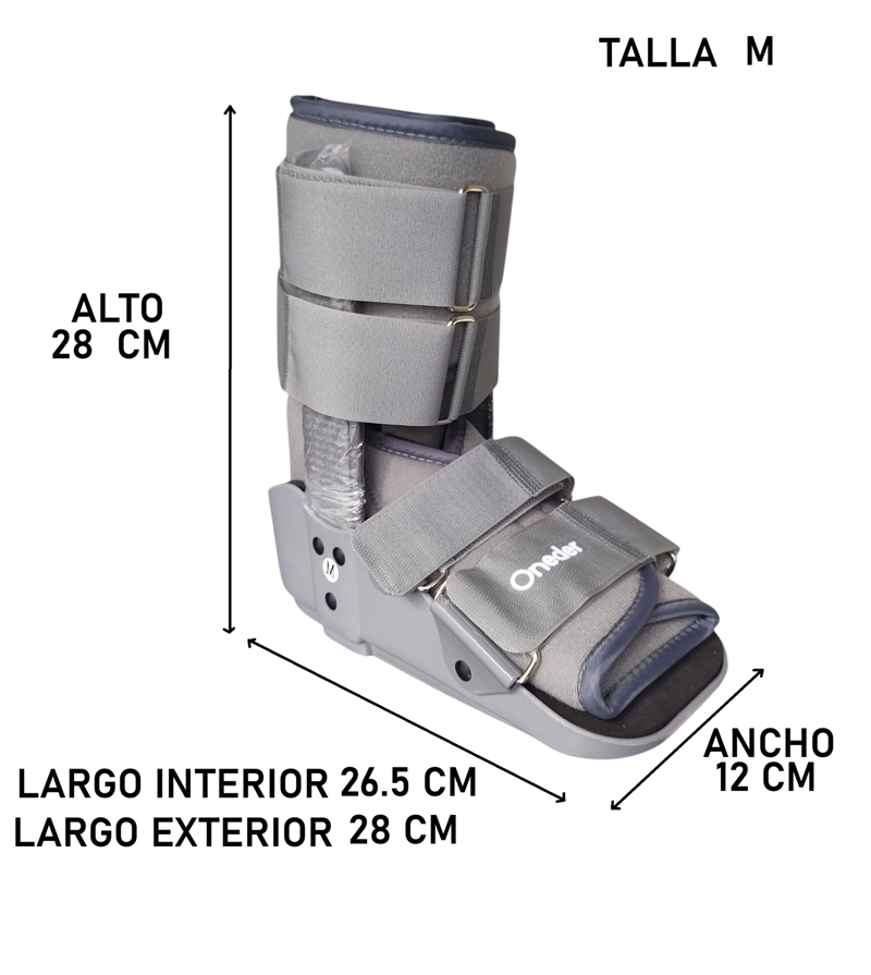 Bota Ortopédica Corta Cam Walker Para Pie Baja Oneder TALLA M - 2