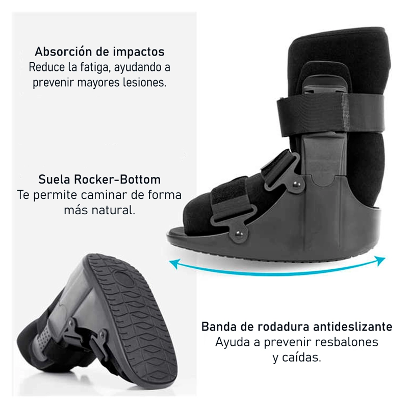 Bota Ortopédica Corta Cam Walker Adultos Premium Oneder TALLA M - 6