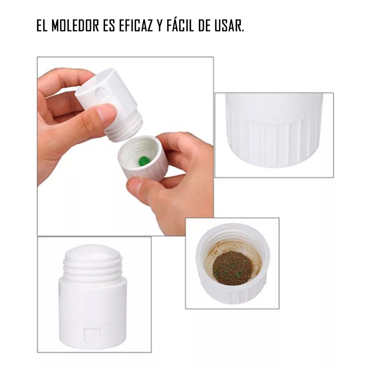 CONTENEDOR, CORTADOR Y MOLEDOR DE PASTILLAS 4 EN 1 - 4