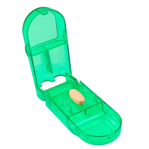 PASTILLERO ORGANIZADOR CORTADOR DOSIFICADOR PASTILLA VERDE - 1