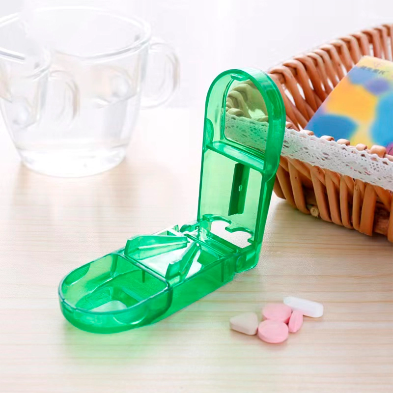 PASTILLERO ORGANIZADOR CORTADOR DOSIFICADOR PASTILLA VERDE - 7