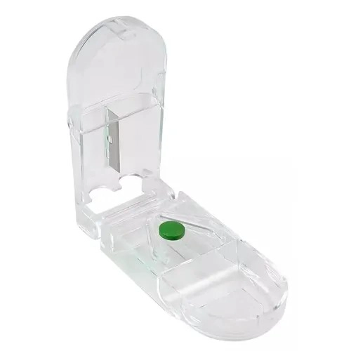 PASTILLERO ORGANIZADOR CORTADOR DOSIFICADOR PASTILLA TRANSPARENTE - 1