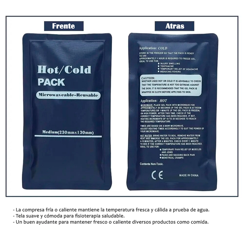 Gelpack Compresa Frio Calor Guatero Mediano De 23x13 Cm - 4