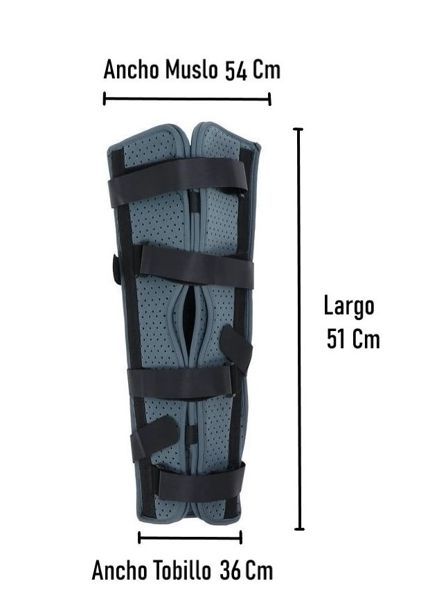 INMOVILIZADOR RODILLA LARGO CON VELCRO AJUSTABLE ONEDER - 3