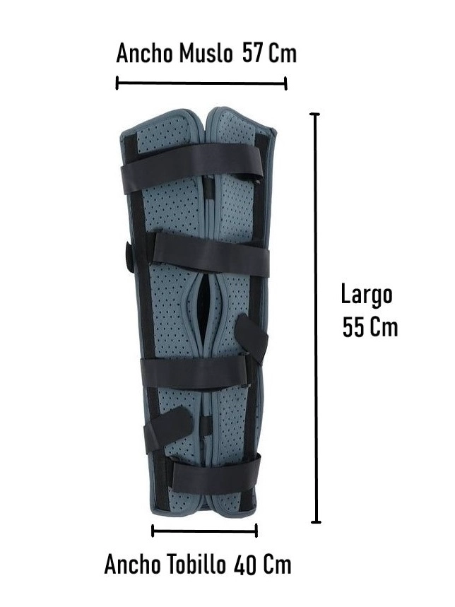 INMOVILIZADOR RODILLA LARGO CON VELCRO AJUSTABLE ONEDER - 4