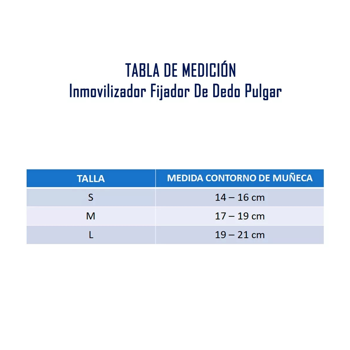 INMOVILIZADOR FIJADOR DE DEDO PULGAR TALLA S IZQUIERDA - 7