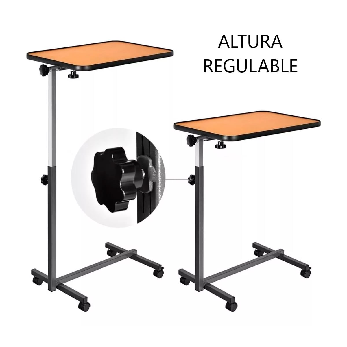 MESA RECLINABLE LATERAL 1101A HOSPITALARIO CAMA ALTURA AJUSTABLE - 3