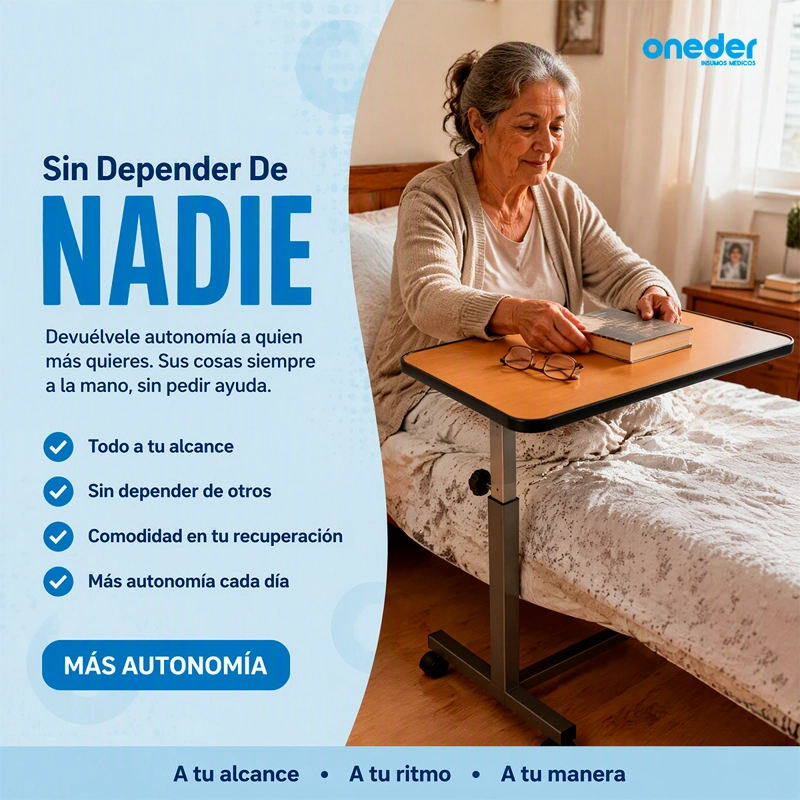 MESA RECLINABLE LATERAL 1101A HOSPITALARIO CAMA ALTURA AJUSTABLE - 7