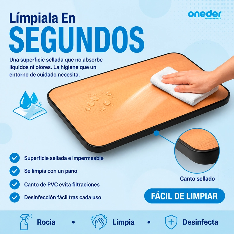 MESA RECLINABLE LATERAL 1101A HOSPITALARIO CAMA ALTURA AJUSTABLE - 9