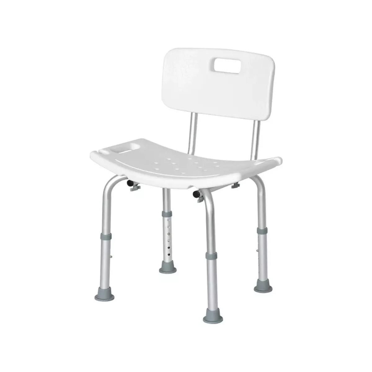 SILLA PISO DE DUCHA 301A PARA BAÑO ALTURA AJUSTABLE PORTATIL - 1