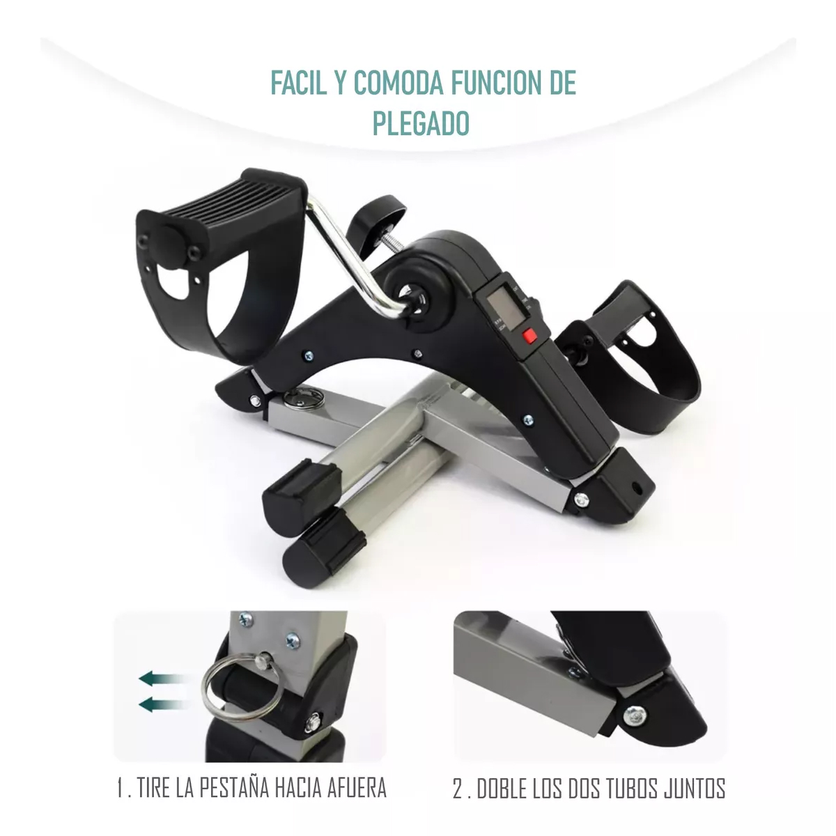 PEDALERA DE EJERCICIO 903 PANTALLA LCD EJERCITADOR PLEGABLE - 2
