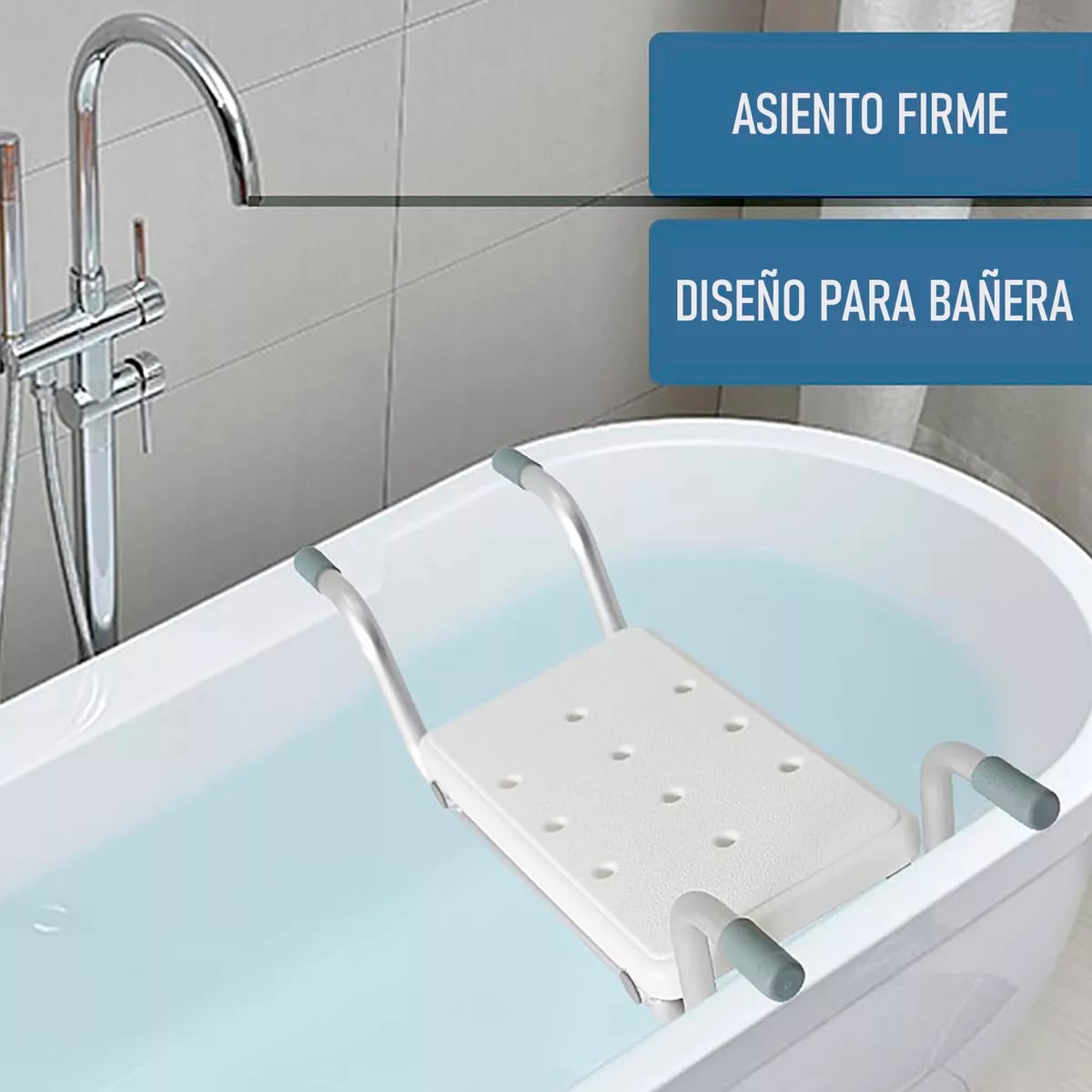 SILLA ASIENTO INTERIOR PARA TINA 605E SIN RESPALDO ADULTO MAYOR - 5