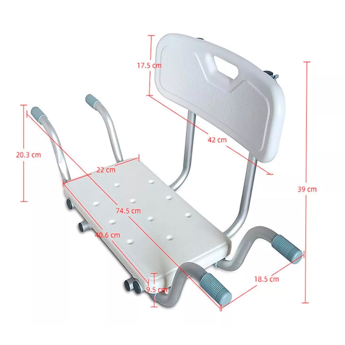 ASIENTO O SILLA INTERIOR PARA TINA 605F CON RESPALDO ADULTO MAYOR - 4