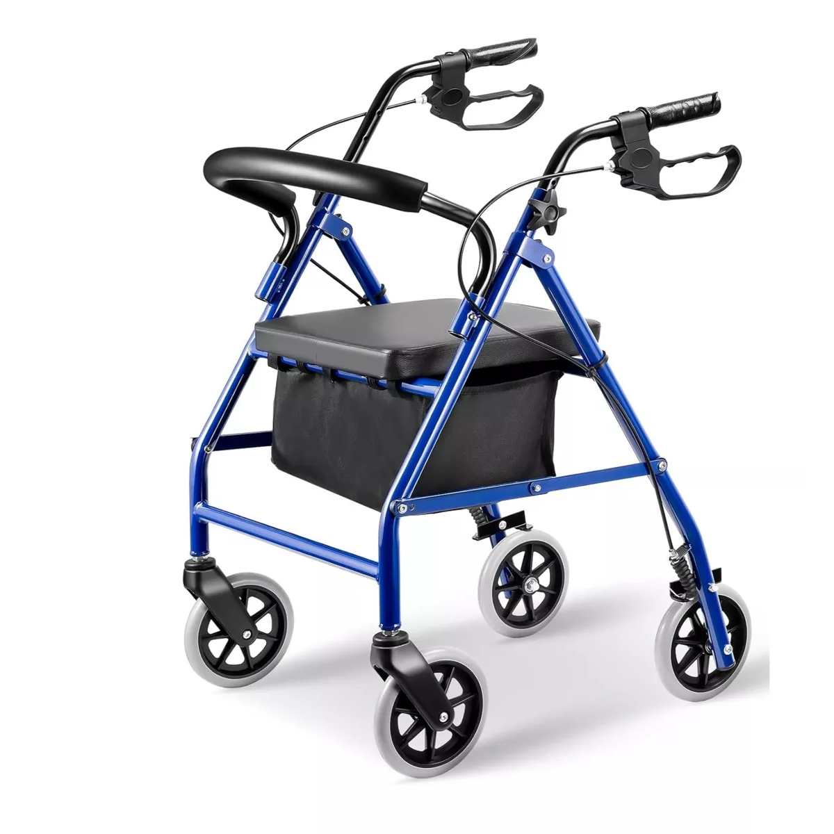 ANDADOR BURRITO PLEGABLE 4 RUEDAS CON ASIENTO FRENO Y BOLSO 3003C - 1