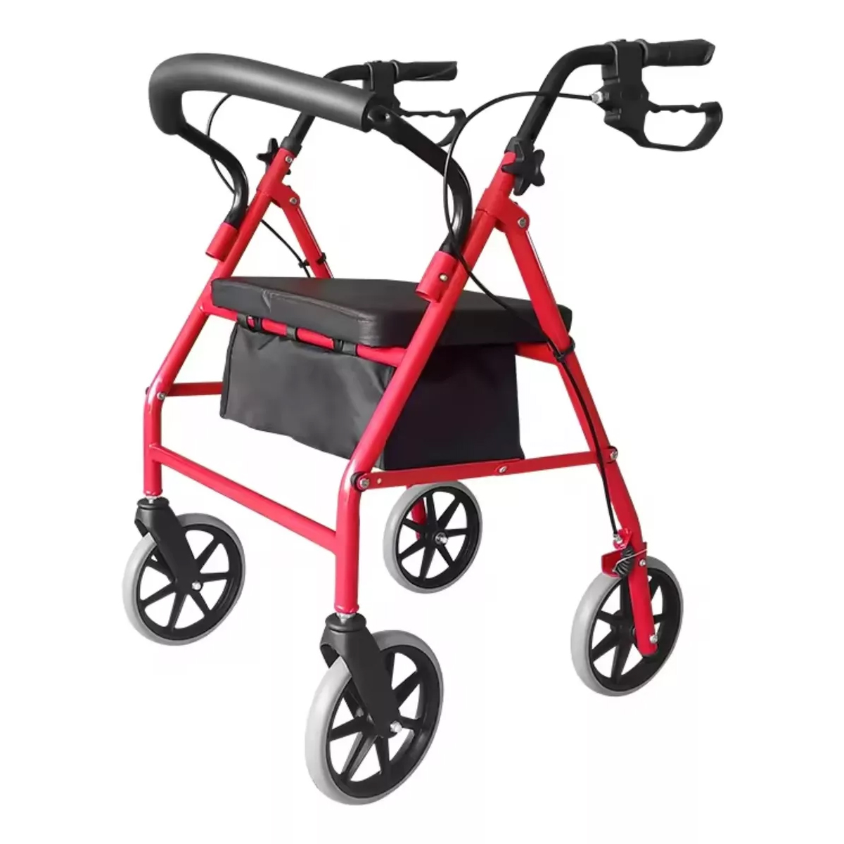ANDADOR BURRITO ORTOPÉDICO 4 RUEDAS CON ASIENTO Y BOLSO 3004D - 1