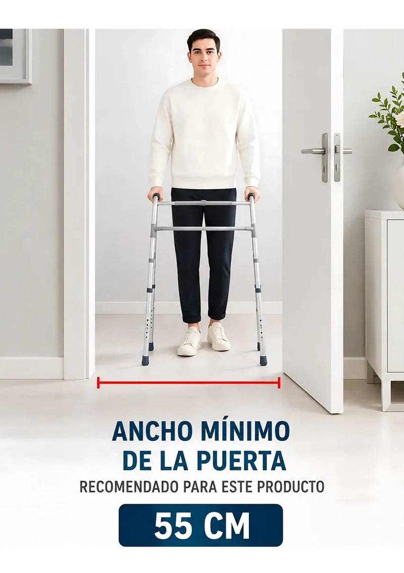 ANDADOR BURRITO ORTOPÉDICO 4 RUEDAS CON ASIENTO Y BOLSO 3004D - 11