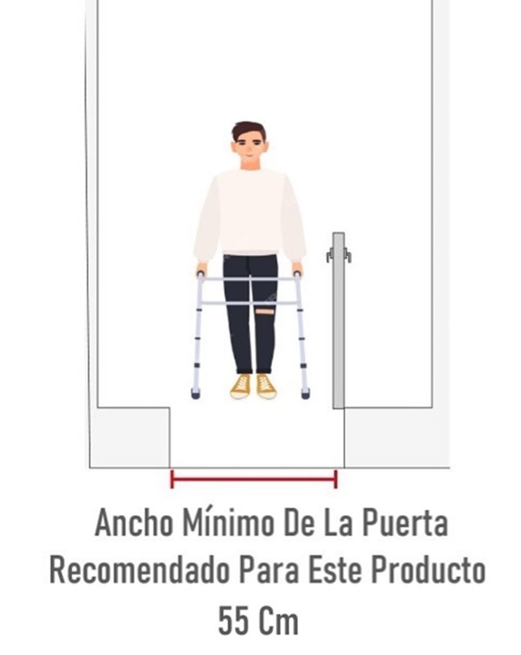 ANDADOR BURRITO ORTOPÉDICO 4 RUEDAS CON ASIENTO Y BOLSO 3004D - 5