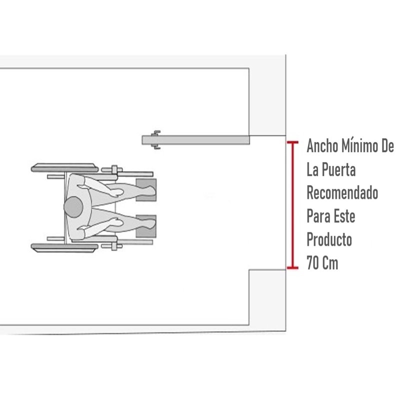 SILLA DE RUEDAS CROMADA ALUMINIO PLEGABLE DOBLE FRENO CON CINTURÓN ONEDER - 4