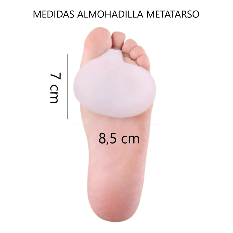 ALMOHADILLA METATARSAL DE GEL COJIN PARA PLANTA DEL PIE METATARSO PAR - 2
