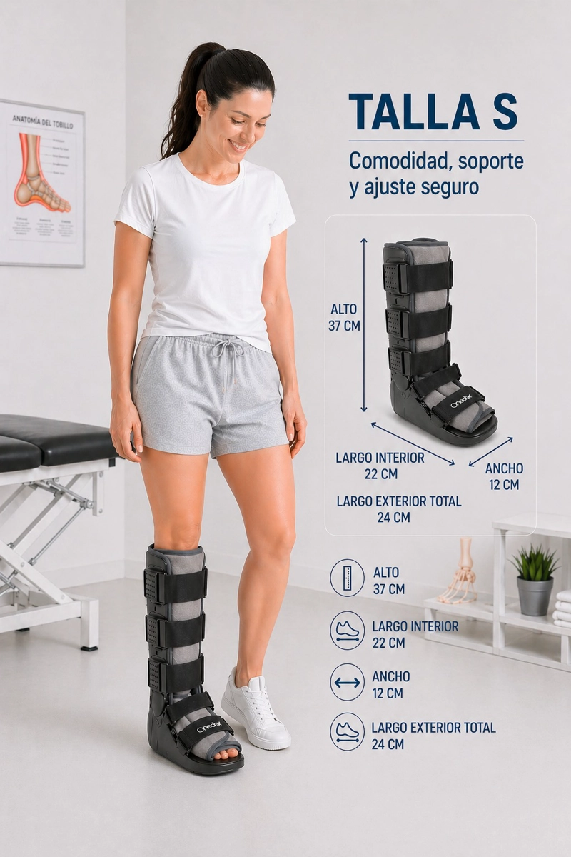 BOTA INMOVILIZADORA ORB06 LARGA ORTOPÉDICA LIVIANA PREMIUM ONEDER - 2