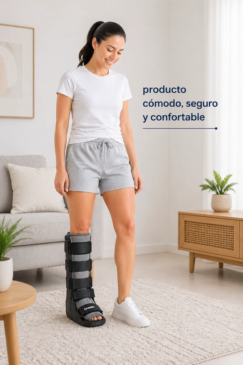 BOTA INMOVILIZADORA ORB06 LARGA ORTOPÉDICA LIVIANA PREMIUM ONEDER - 5