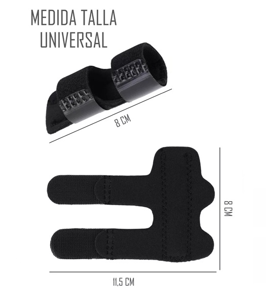 FERULA PARA DEDO  CON VELCRO AJUSTABLE INMOVILIZADOR - 2
