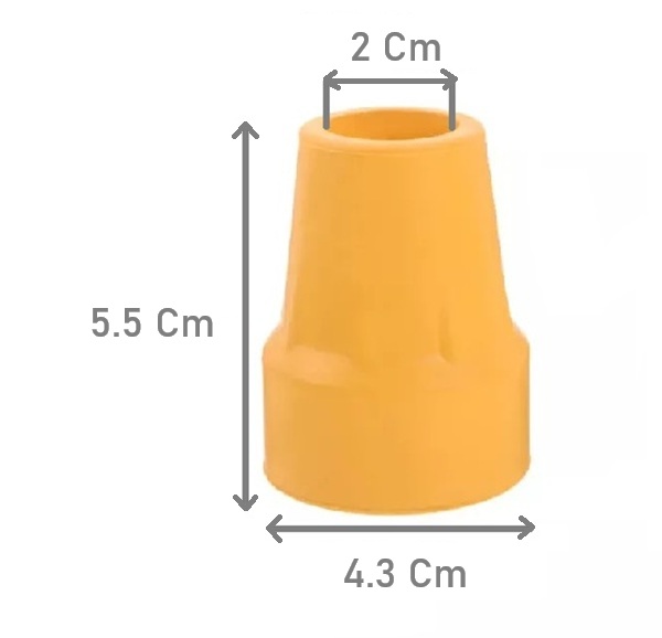 REGATON BASE DE GOMA PARA BASTON MULETA PACK 2 UNID 20 MM - 2
