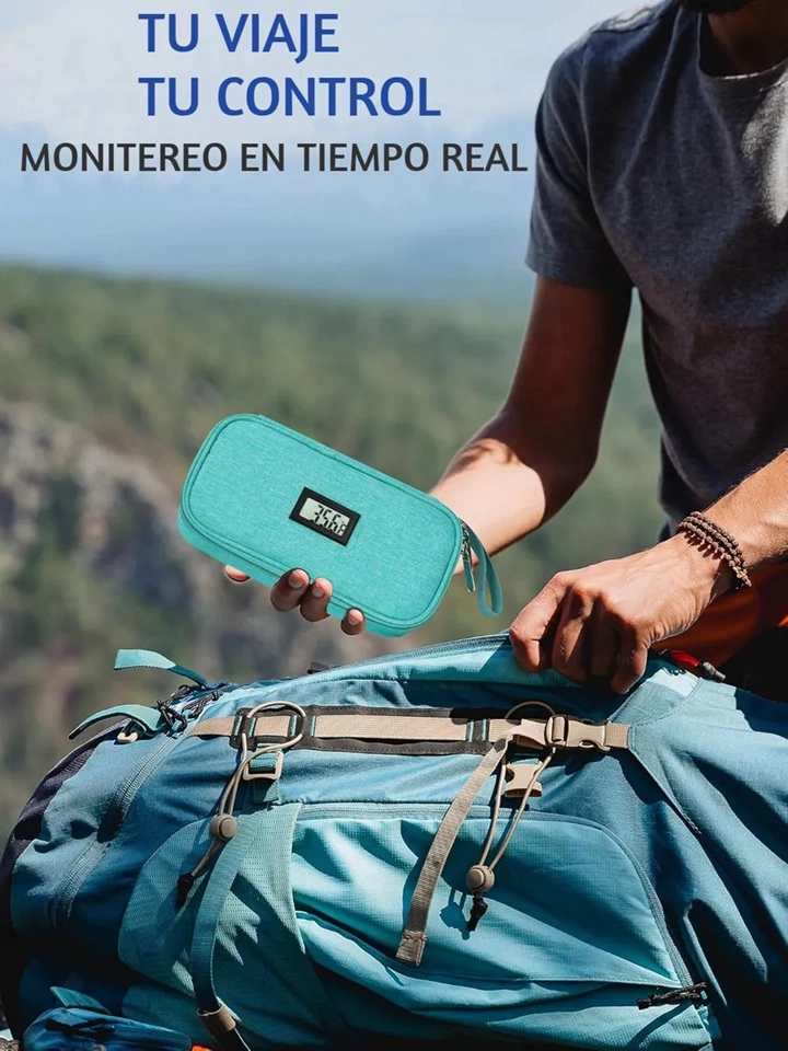 BOLSO ESTUCHE PORTA INSULINA COOLER DE MEDICAMENTOS VIAJE NEGRO ONEDER VERDE - 5