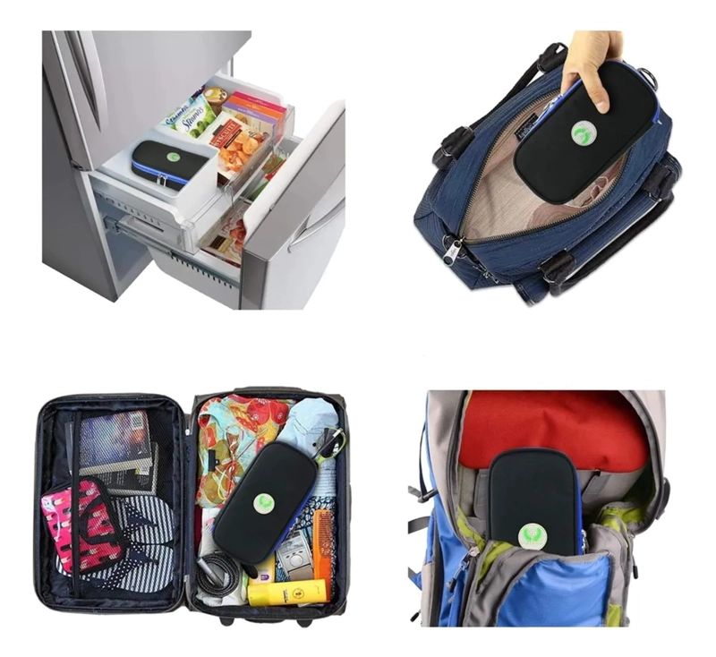 BOLSO PORTATIL ESTUCHE DE VIAJE PORTA INSULINA REFRIGERANTE TELA NEGRO - 5