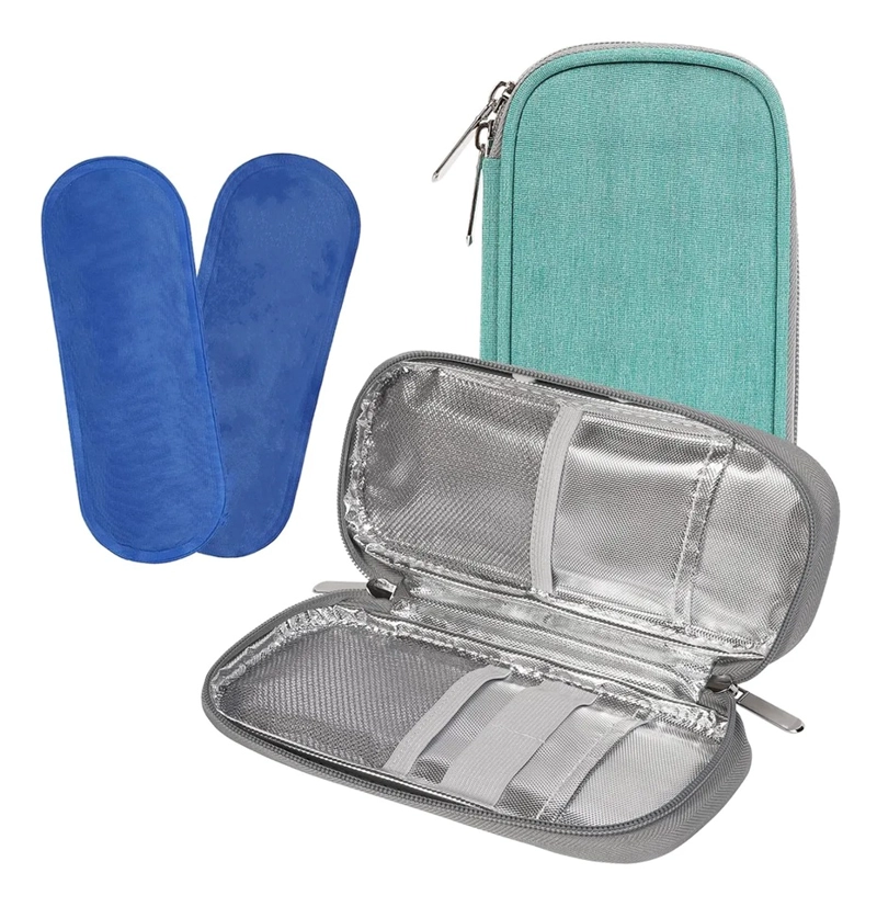 BOLSO PARA VIAJE ESTUCHE PORTA INSULINA COOLER PARA TRASLADO ONEDER VERDE - 1