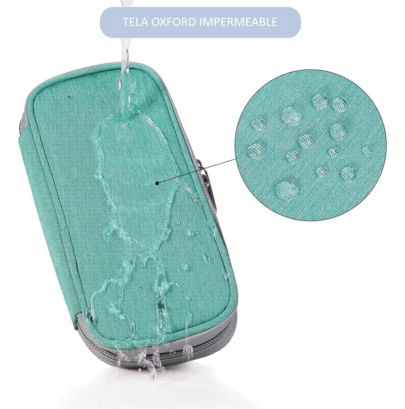 BOLSO PARA VIAJE ESTUCHE PORTA INSULINA COOLER PARA TRASLADO ONEDER VERDE - 4