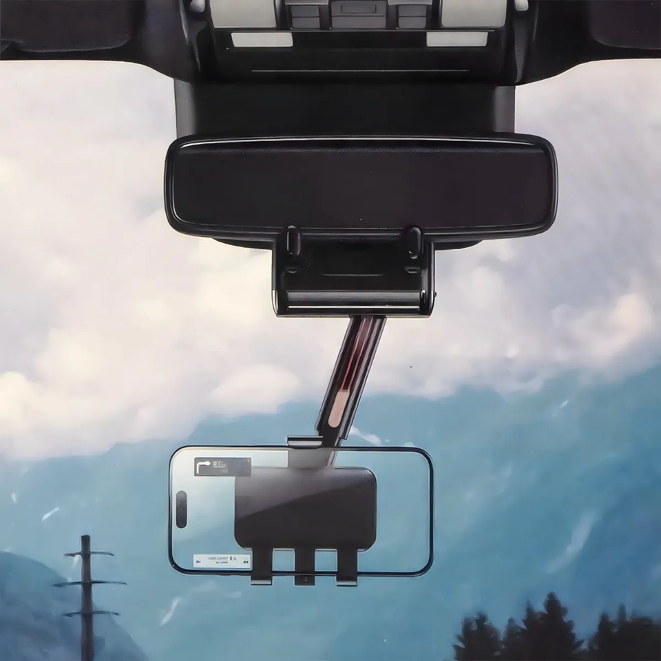 SOPORTE PARA TELE FONO EN ESPEJO RETROVISOR YESIDO C265 - 7