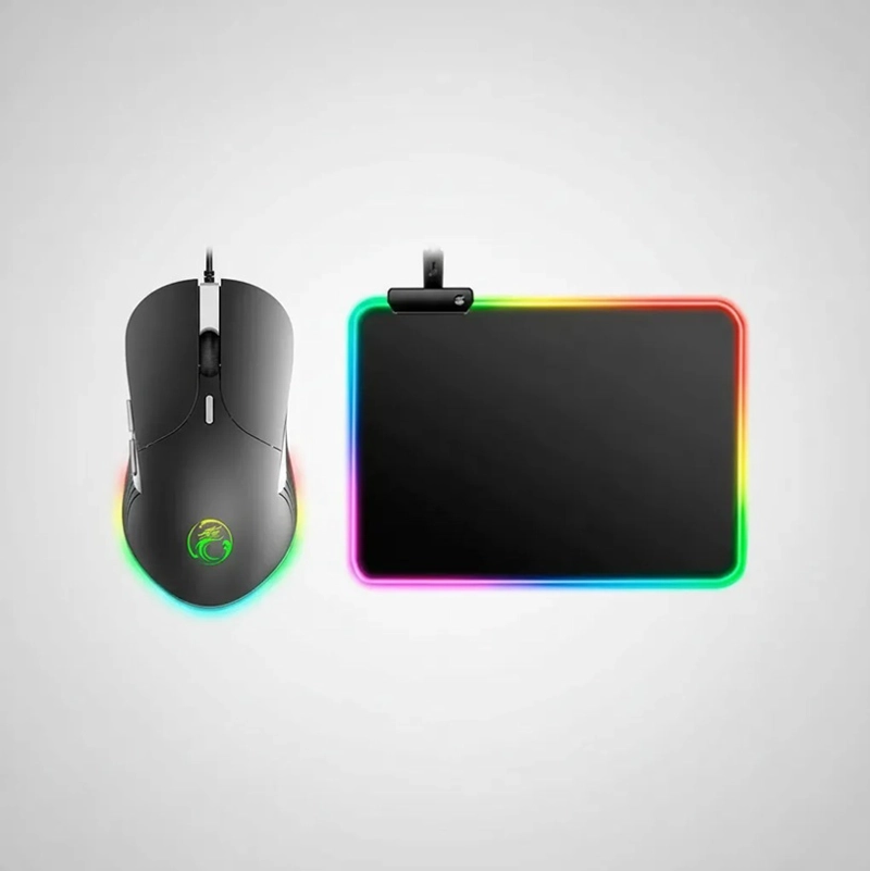 KIT GAMER IMICE MOUSE X6 3200 DPI + MOUSEPAD RGB 35X25 CM - 5