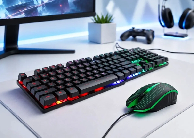 KIT GAMER IMICE KM-680 A TECLADO MOUSE +MOUSEPAD RGB S - 4