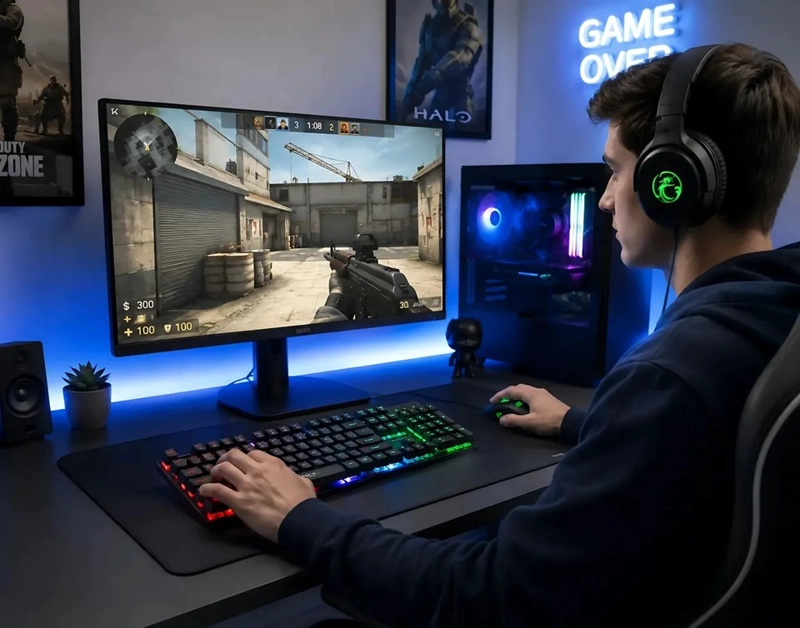 KIT GAMER PREMIUM IMICE TECLADO AK-600 + MOUSE X6 6400 DPI TECLADO NEGRO - 3