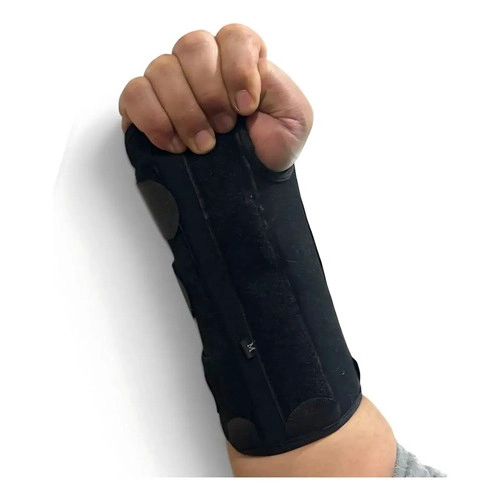 MUÑEQUERA INMOVILIZADORA TUNEL CARPIANO TENDINITIS MANO IZQUIERDA TALLA L NEGRO - 3