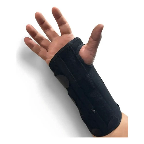 MUÑEQUERA INMOVILIZADORA TUNEL CARPIANO TENDINITIS MANO IZQUIERDA TALLA M NEGRO - 1