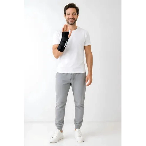 MUÑEQUERA INMOVILIZADORA TUNEL CARPIANO TENDINITIS MANO IZQUIERDA TALLA M NEGRO - 4