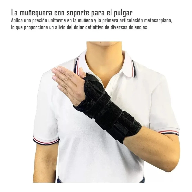 ORTESIS MUÑEQUERA CON DEDO PULGAR TALLA L DERECHA - 5