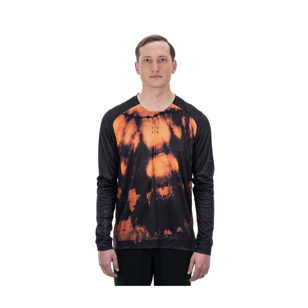 POLERA CICLISMO HOMBRE CUBE ATX ROUND NECK ROJO - 2