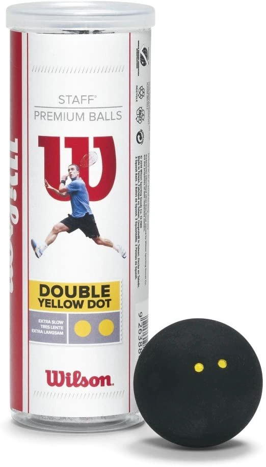 PELOTA SQUASH 3 TUBEDBYEL WILSON - 1