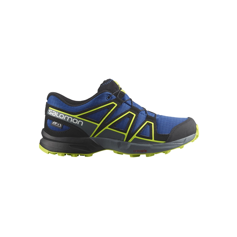 ZAPATILLA JUNIOR SPEEDCROSS WATERPROOF BLUE SALOMON - 1