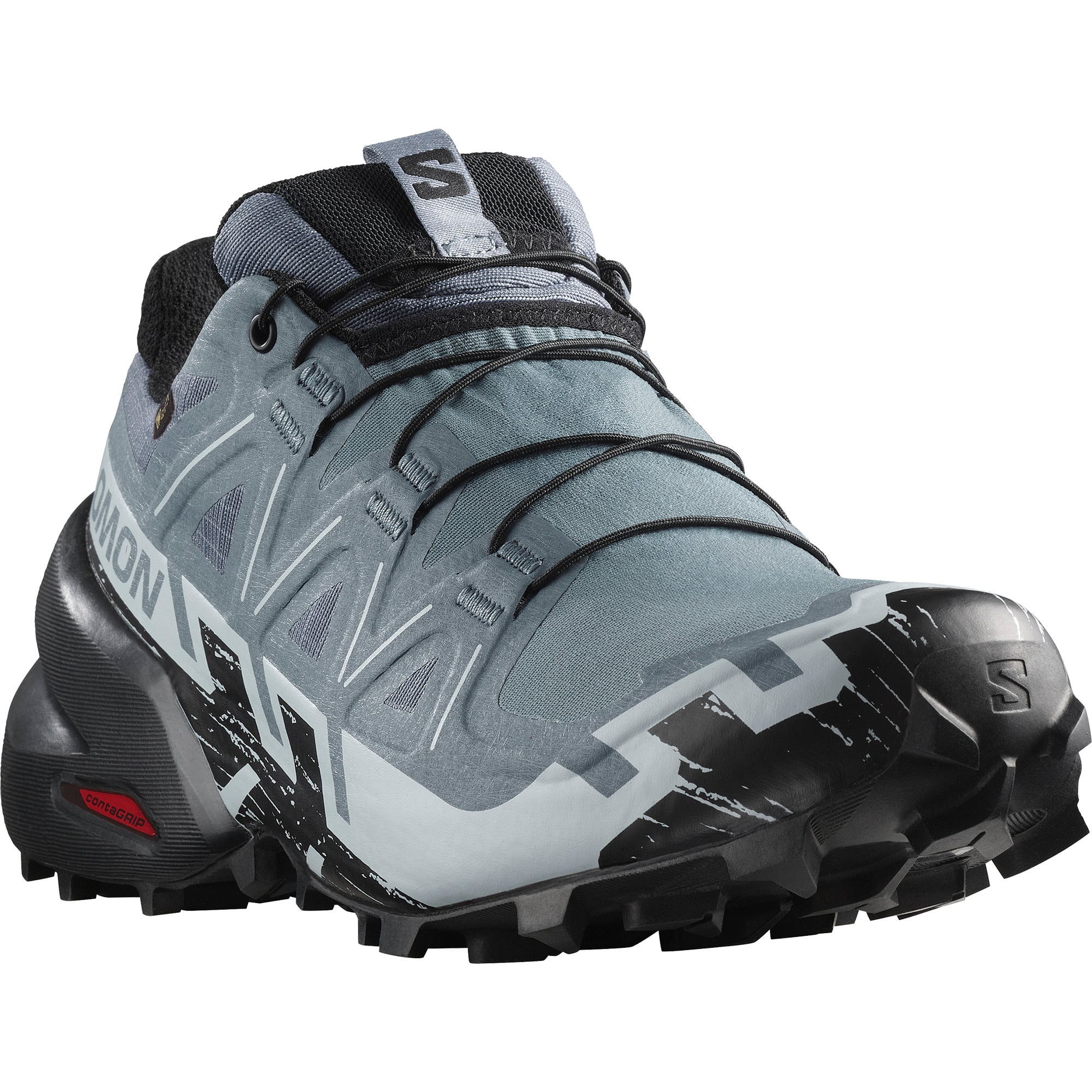 ZAPATILLA TREKKING SALOMON GRIS MUJER SPEEDCROSS 6 GTX W - 4