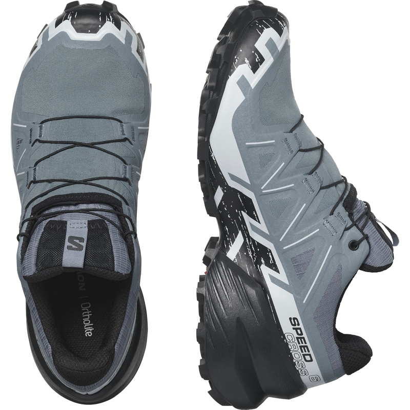 ZAPATILLA TREKKING SALOMON GRIS MUJER SPEEDCROSS 6 GTX W - 6