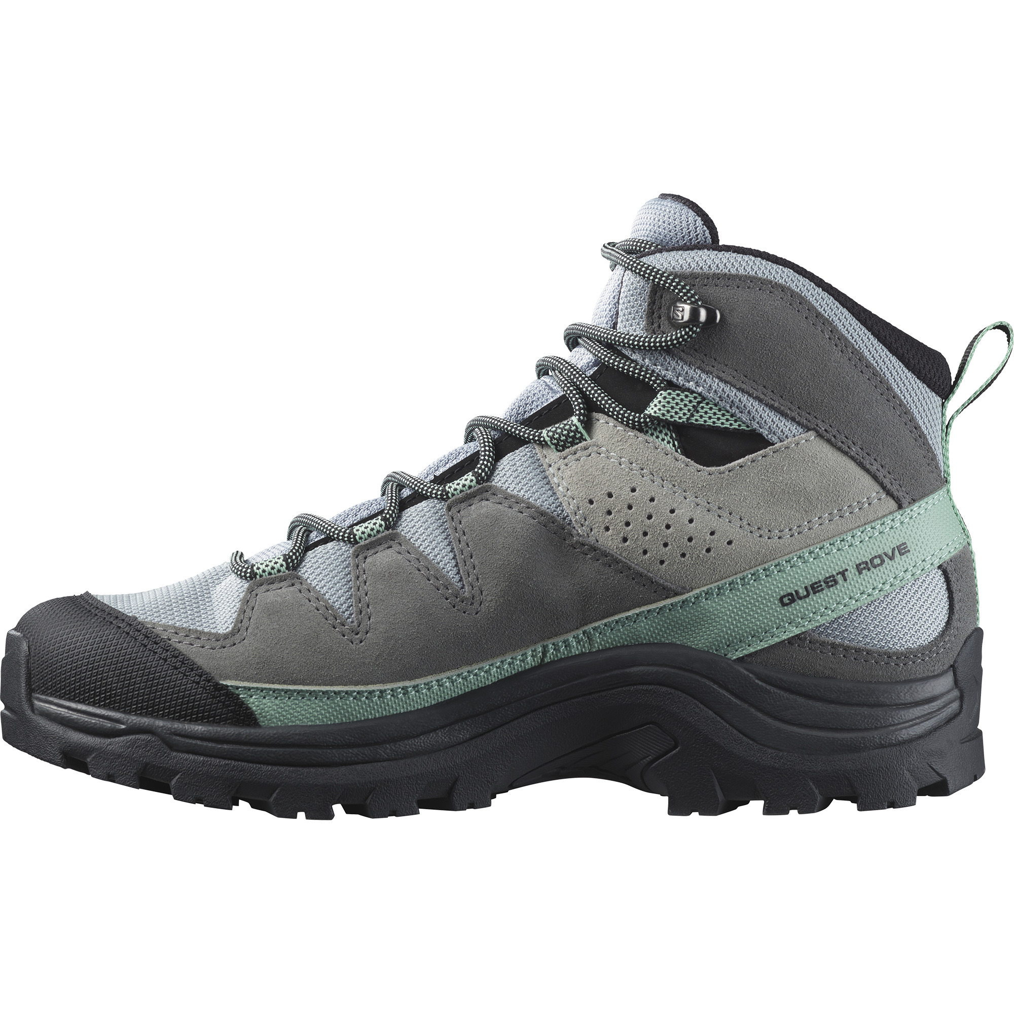 ZAPATILLA TREKKING SALOMON GRIS MUJER QUEST ROVE GTX - 2