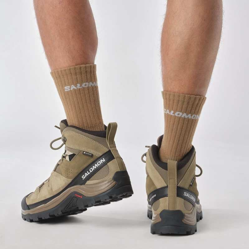 ZAPATILLA TREKKING SALOMON HOMBRE QUEST ROVE GTX BEIGE - 8